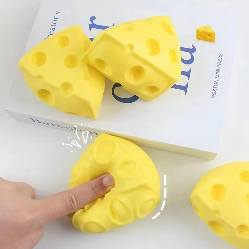 Realistic Swiss Cheese Pinch Slow Rebound Stress Reliever