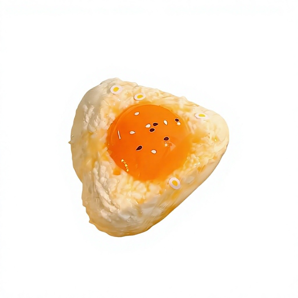 Egg-Yolk Rice Ball Squishy Soft Silicone Creative Kawaii Educational Stress-Relief Gift Toy
