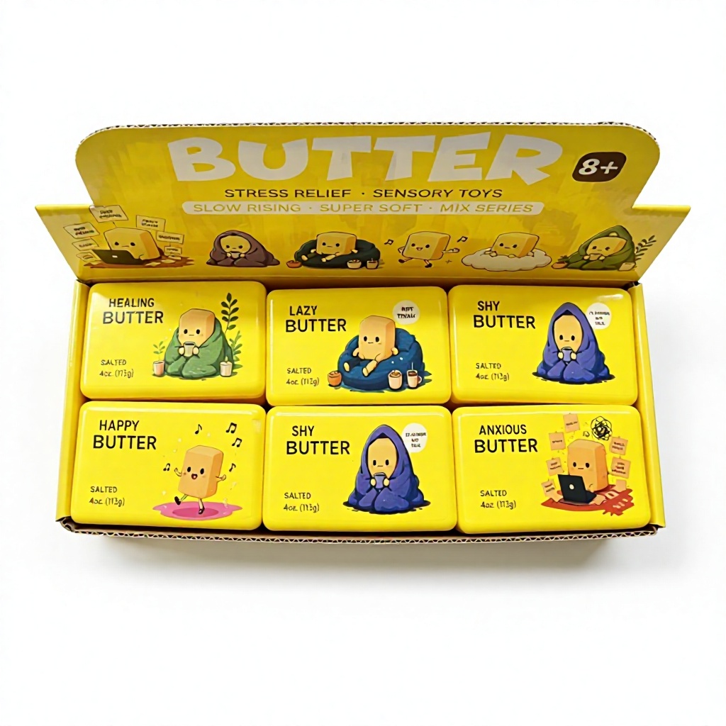 New Arrival  Emotional Butter Bars Hot Selling Slow-Rebound Squishy Toys  Super Stress-Relieving Perfect