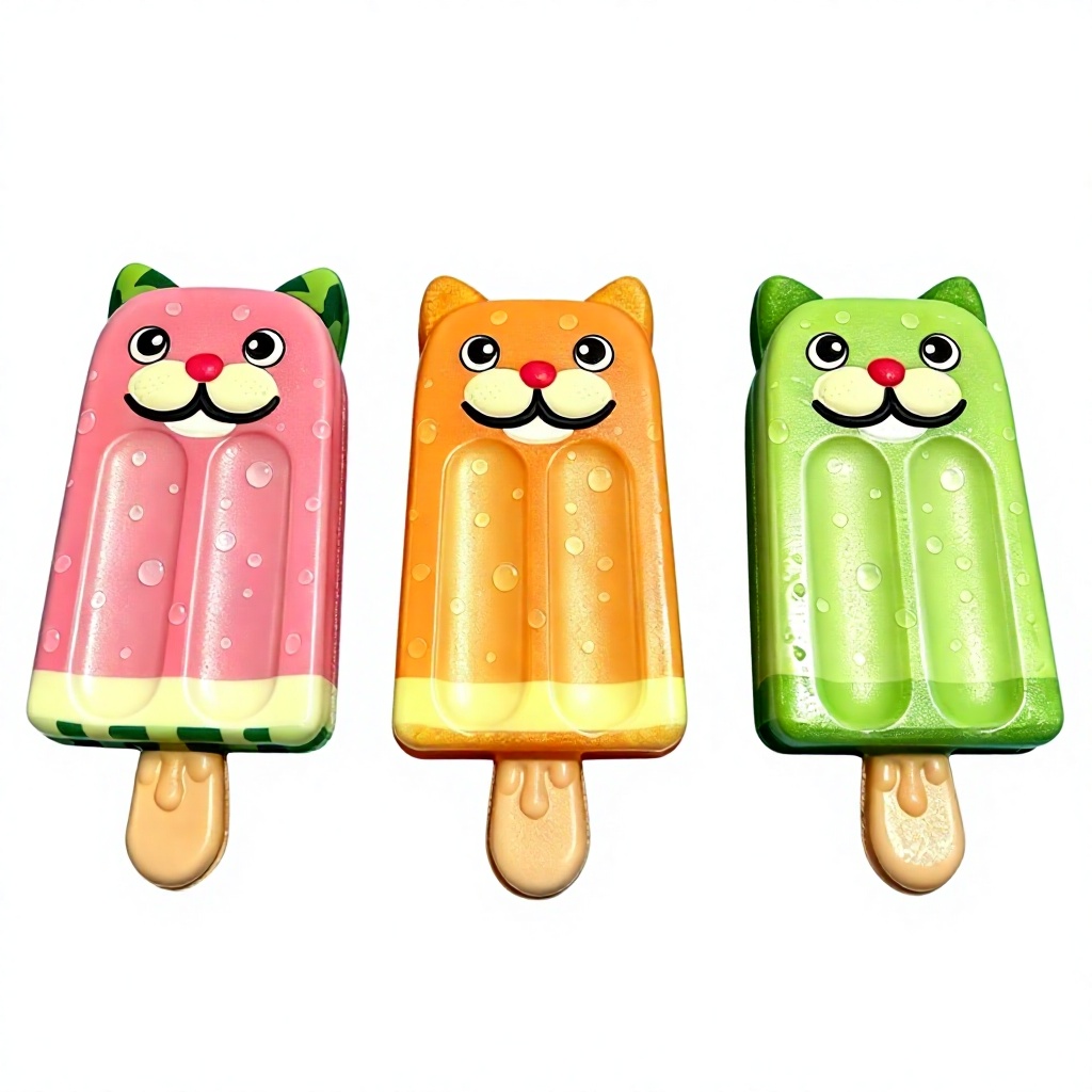 PU Slow-rebound New-color Popsicle Squishy Realistic Food-themed Squeeze Toy Stress Relief Venting China-ready Stock Wholesale