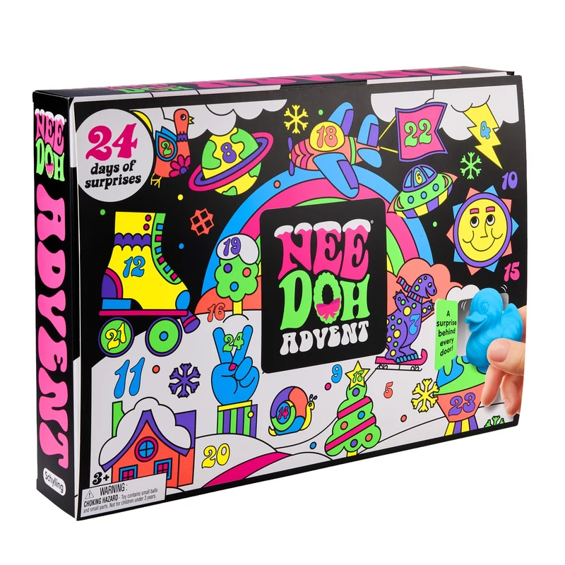 Squishmas Advent Calendar Christmas Countdown with 24 Mini Squeeze Toys