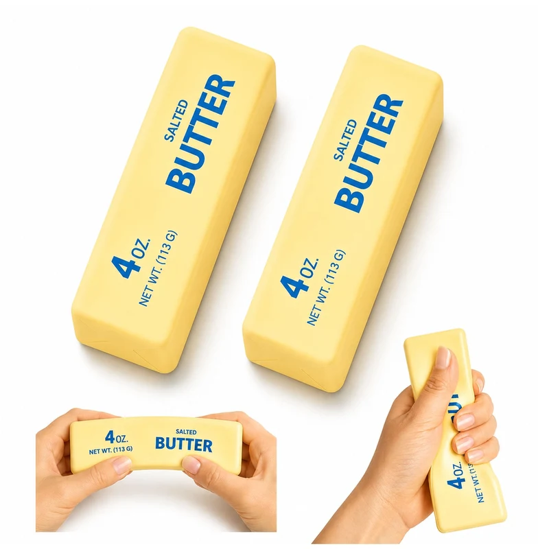 2 PCS Butter Squishy Butter Squishy Toy Squishy Fidget Toy Stress Relief