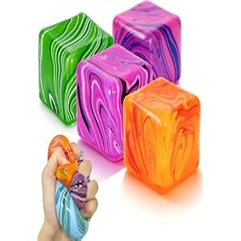 4 Pack Fidget Toys Squishy Cube Cube Squishy for Adults Slow Rise