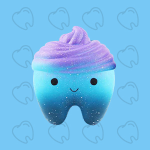 Sanqi Elan® 11.8cm Star Cute Teeth Cake Soft Squishy Super Slow Rising Original Packing Kid Toy